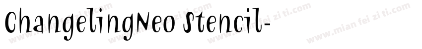 ChangelingNeo Stencil字体转换